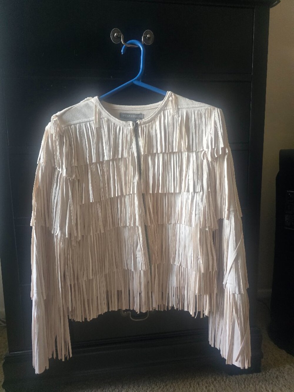 Kate & Mallory Suede like fringe Jacket